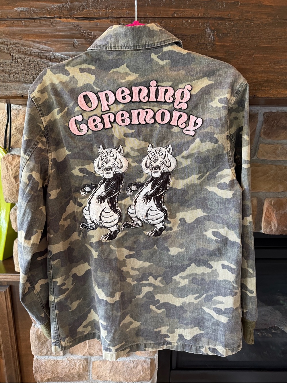 Opening Ceremony Tigers Camo Jacket NWOT